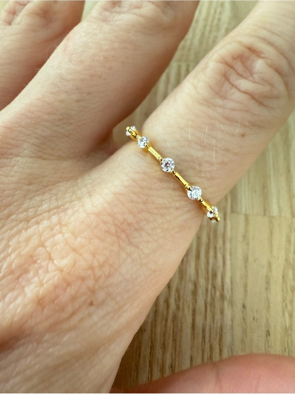 Petite constellation ring 925 Sterling silver gold tone ring size 6.5